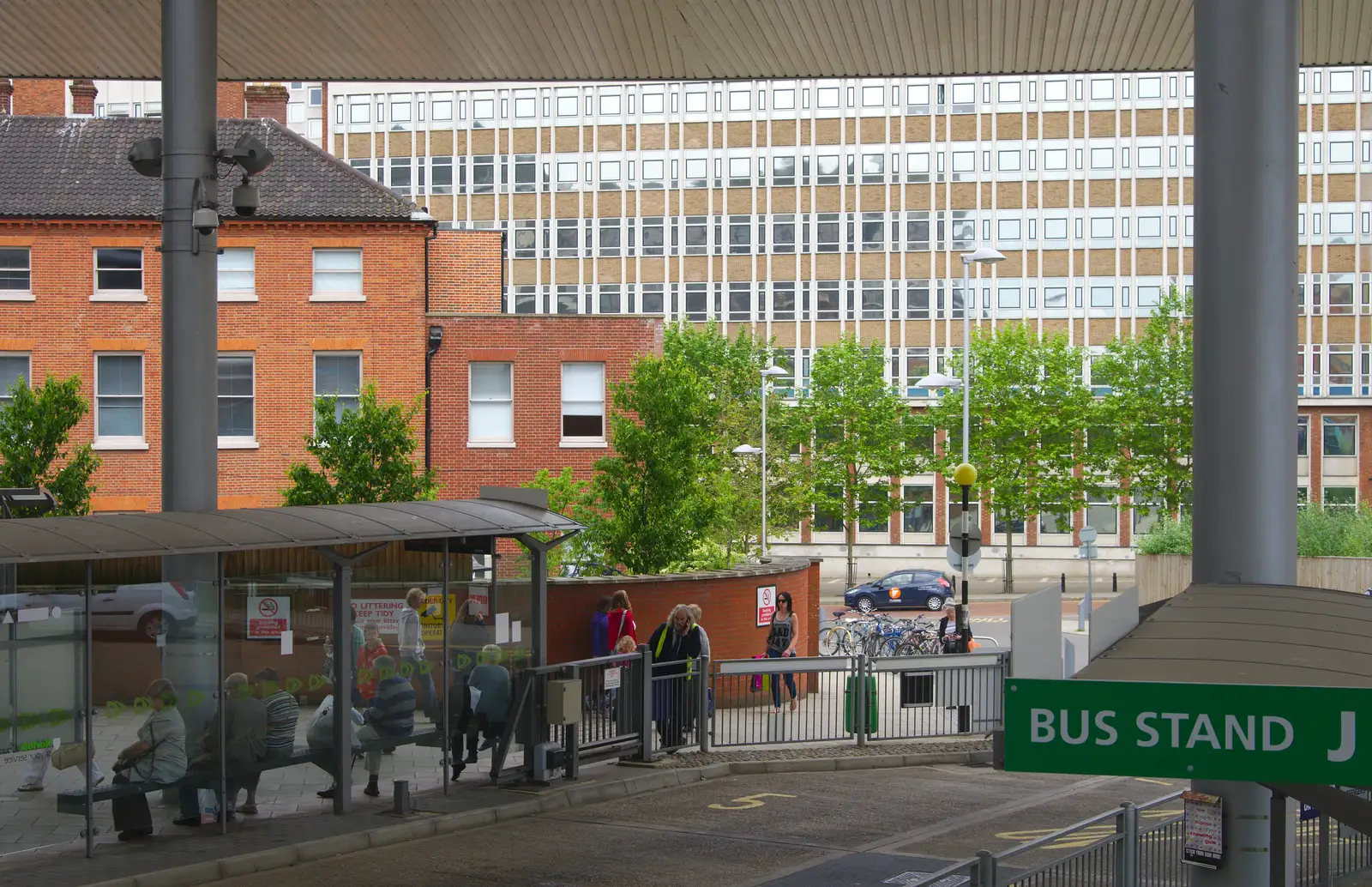 Norwich's new bus station, from Sis and Matt Visit, Suffolk and Norfolk - 31st May 2014