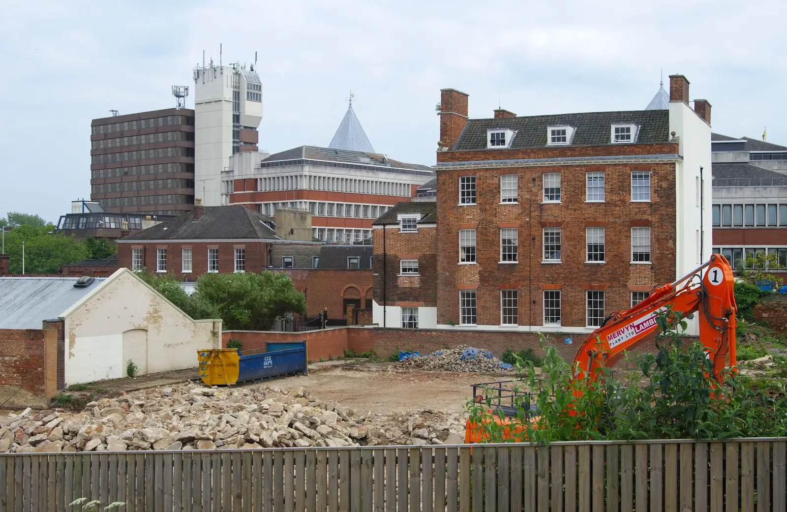 A demolished building, from Sis and Matt Visit, Suffolk and Norfolk - 31st May 2014