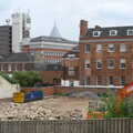A demolished building, Sis and Matt Visit, Suffolk and Norfolk - 31st May 2014