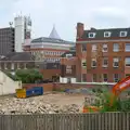 A demolished building, Sis and Matt Visit, Suffolk and Norfolk - 31st May 2014