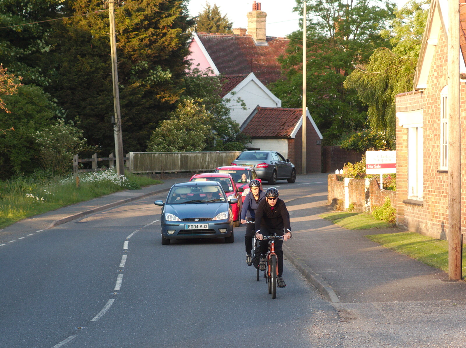Pippa, Apple and a queue of traffic from The BSCC at the Victoria, Earl Soham, Suffolk - 5th June 2014