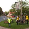The BSCC at the Victoria, Earl Soham, Suffolk - 5th June 2014, The bike club splinter group rugs up for the trip back