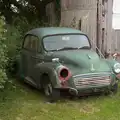 An old Morris Minor merges in to the ground, The BSCC at the Victoria, Earl Soham, Suffolk - 5th June 2014