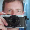 A selfie in the mirror with the newish camera, The BBs at Diss Rugby Club, Bellrope Lane, Roydon, Norfolk - 7th June 2014