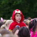 A small boy looks out over the crowd, Isobel's Race For Life, Chantry Park, Ipswich - 11th June 2014