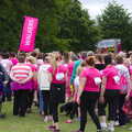 The walkers head off, Isobel's Race For Life, Chantry Park, Ipswich - 11th June 2014