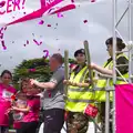 The Air Cadets set off some party-poppers, Isobel's Race For Life, Chantry Park, Ipswich - 11th June 2014