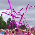 Streamers fly through the air, Isobel's Race For Life, Chantry Park, Ipswich - 11th June 2014