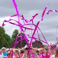 Streamers fly through the air, Isobel's Race For Life, Chantry Park, Ipswich - 11th June 2014