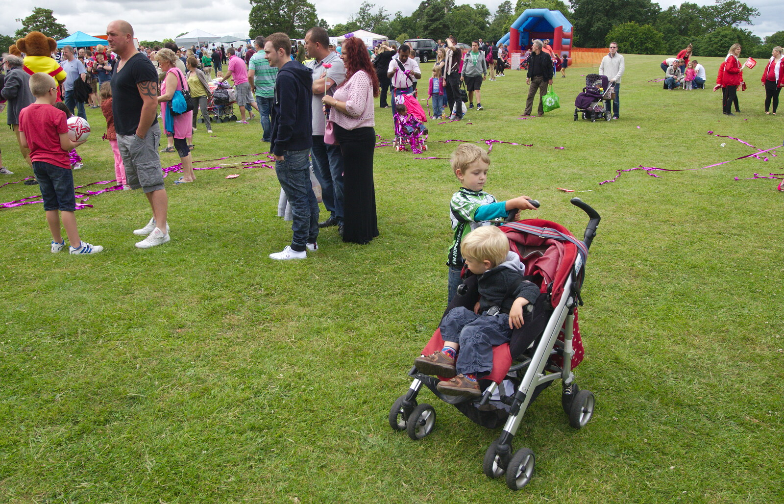 Harry and Fred from Isobel's Race For Life, Chantry Park, Ipswich - 11th June 2014