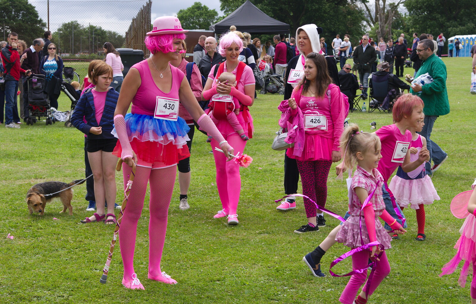 More pink from Isobel's Race For Life, Chantry Park, Ipswich - 11th June 2014