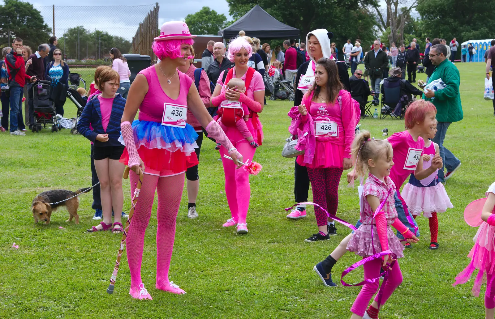 More pink, from Isobel's Race For Life, Chantry Park, Ipswich - 11th June 2014