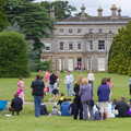 The runners pass Chantry House and back, Isobel's Race For Life, Chantry Park, Ipswich - 11th June 2014