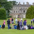 The runners pass Chantry House and back, Isobel's Race For Life, Chantry Park, Ipswich - 11th June 2014