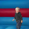 Harry bounces around on a Bouncy Castle, Isobel's Race For Life, Chantry Park, Ipswich - 11th June 2014