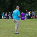 A bloke roams around with balloons, Isobel's Race For Life, Chantry Park, Ipswich - 11th June 2014