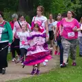 The Christmas Tree walks around, Isobel's Race For Life, Chantry Park, Ipswich - 11th June 2014