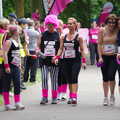 The pink wig comes in, Isobel's Race For Life, Chantry Park, Ipswich - 11th June 2014