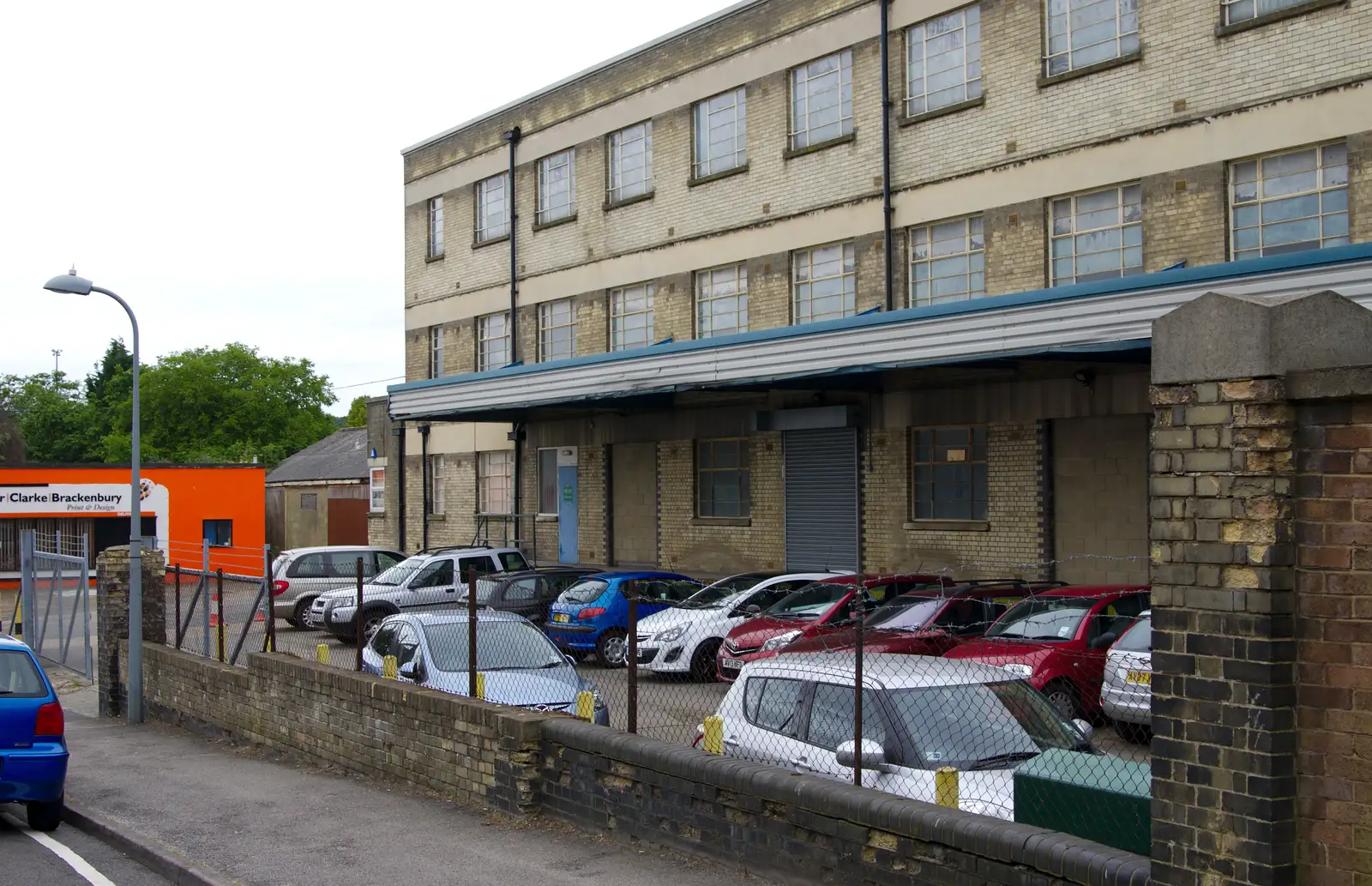 1930s warehouse, Paul's Road, from Isobel's Race For Life, Chantry Park, Ipswich - 11th June 2014