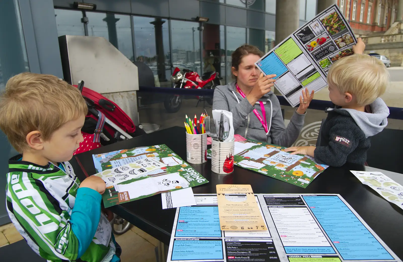 Pizza Express at Cliff Quay, Ipswich, from Isobel's Race For Life, Chantry Park, Ipswich - 11th June 2014