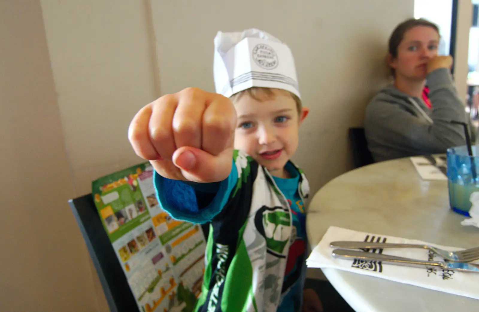 Fred is 'Pizza Man', from Isobel's Race For Life, Chantry Park, Ipswich - 11th June 2014