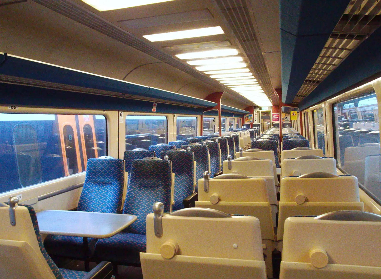 An empty Mark 3 coach, from Railway Hell: A Pantograph Story, Chelmsford, Essex - 17th June 2014