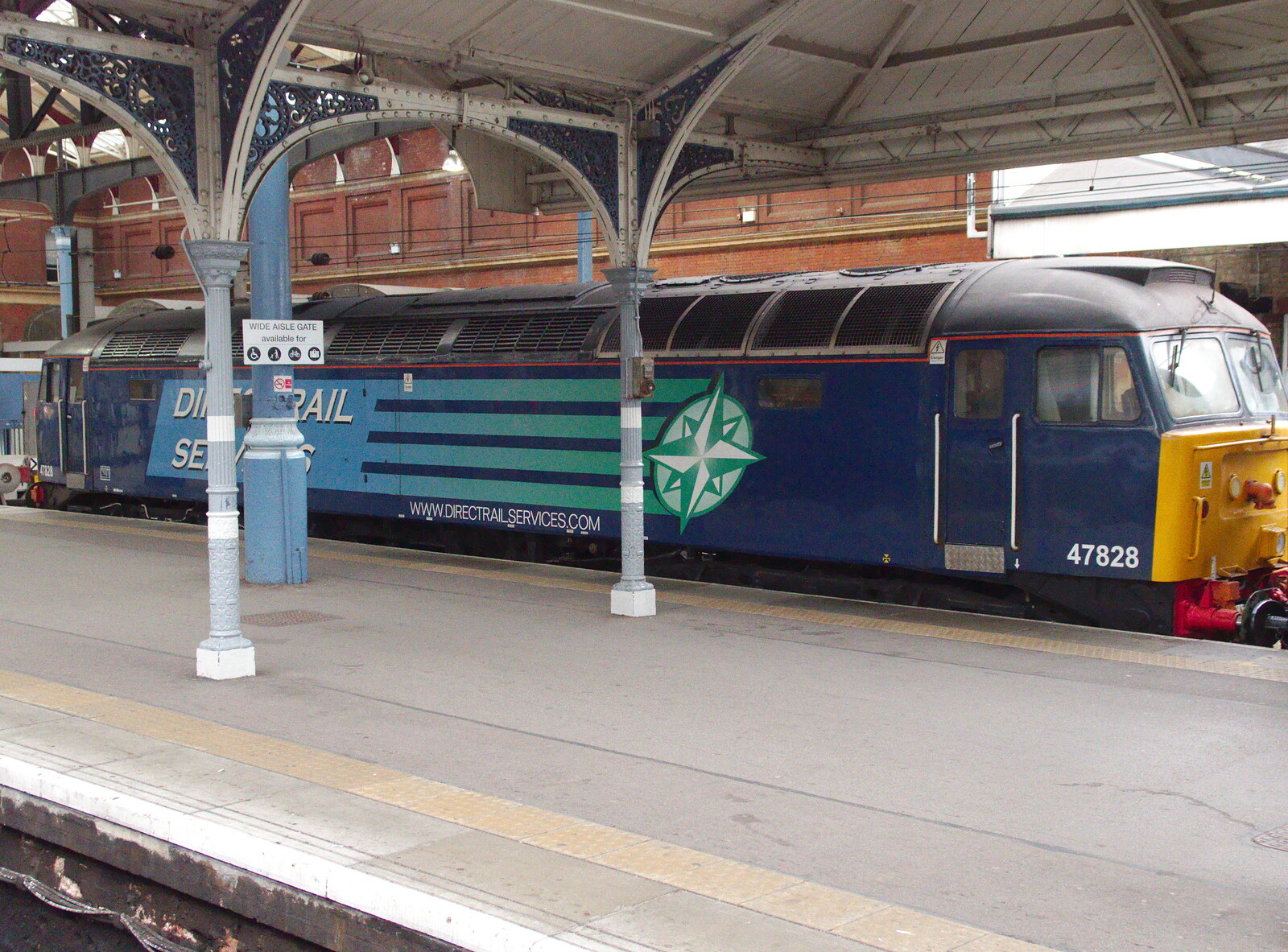 An old Class 47 diesel waits at Norwich Station from Railway Hell: A Pantograph Story, Chelmsford, Essex - 17th June 2014