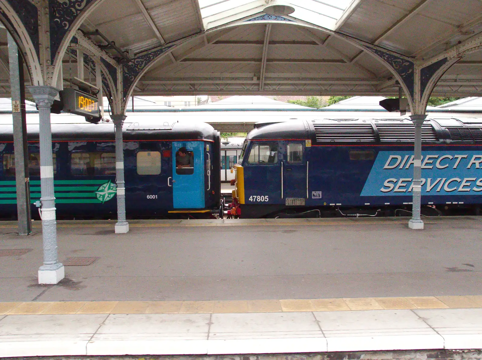 Class 47 47805 'John Scott' at Norwich, from Railway Hell: A Pantograph Story, Chelmsford, Essex - 17th June 2014