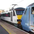 Class 90 90005 'Lord Nelson' is stuck on the front, Railway Hell: A Pantograph Story, Chelmsford, Essex - 17th June 2014