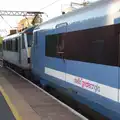 The dead train is hauled off, Railway Hell: A Pantograph Story, Chelmsford, Essex - 17th June 2014