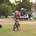Fred cycles about, A Weekend in the Camper Van, West Harling, Norfolk - 21st June 2014