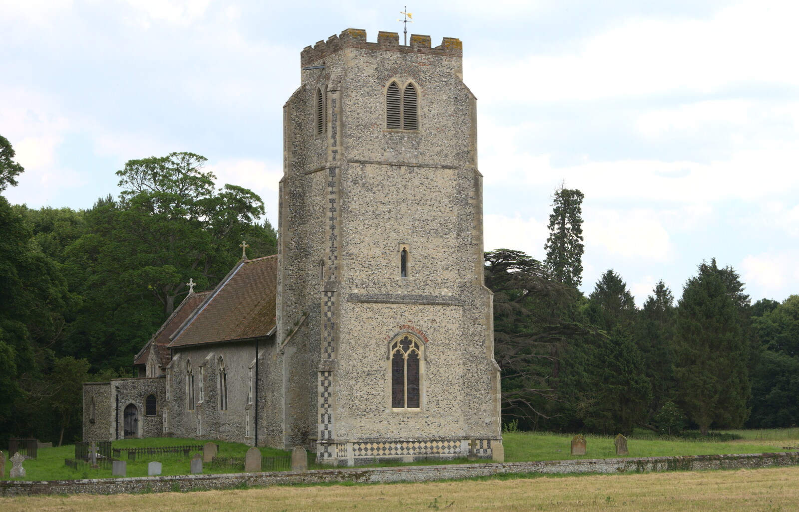 West Harling's hidden church from A Weekend in the Camper Van, West Harling, Norfolk - 21st June 2014