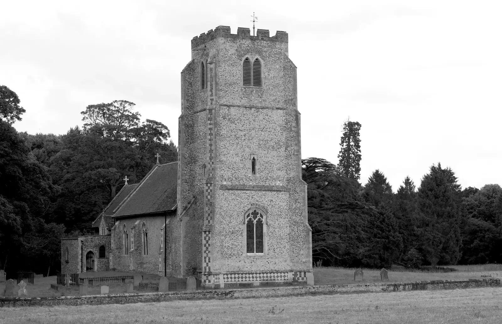 West Harling's hidden church, from A Weekend in the Camper Van, West Harling, Norfolk - 21st June 2014