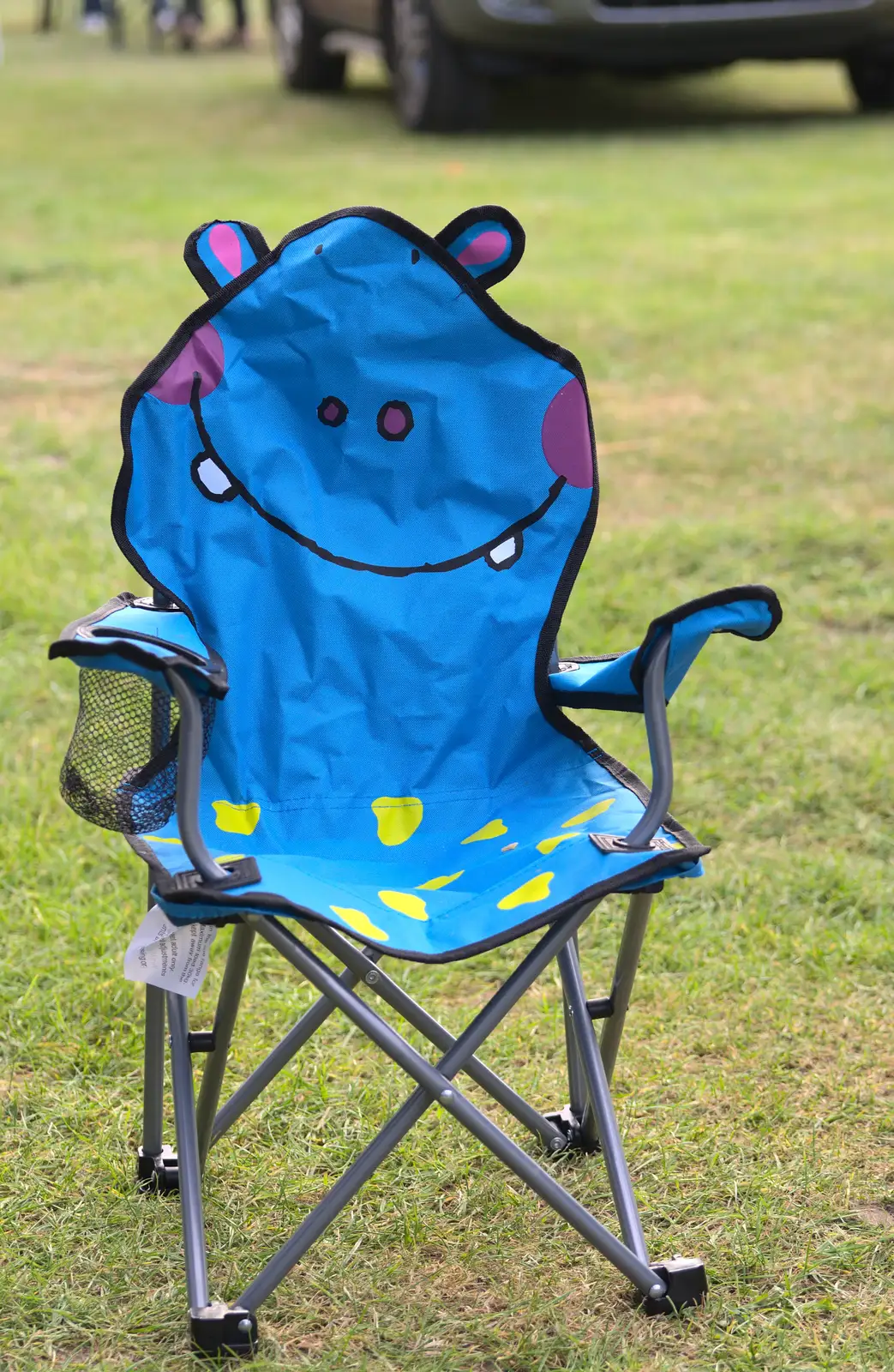 Harry's new chair, from A Weekend in the Camper Van, West Harling, Norfolk - 21st June 2014