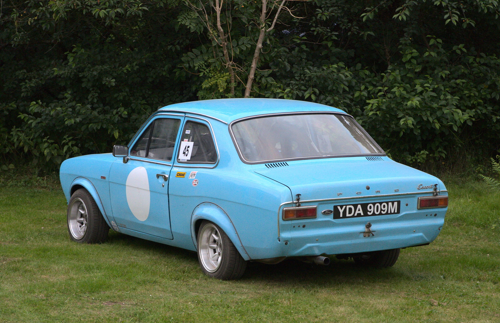 Next door there's a cool old Mark 1 Ford Escort from A Weekend in the Camper Van, West Harling, Norfolk - 21st June 2014