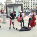 There's a skiffle band on Trafalgar Square, SwiftKey Innovation Days, The Haymarket, London - 27th June 2014