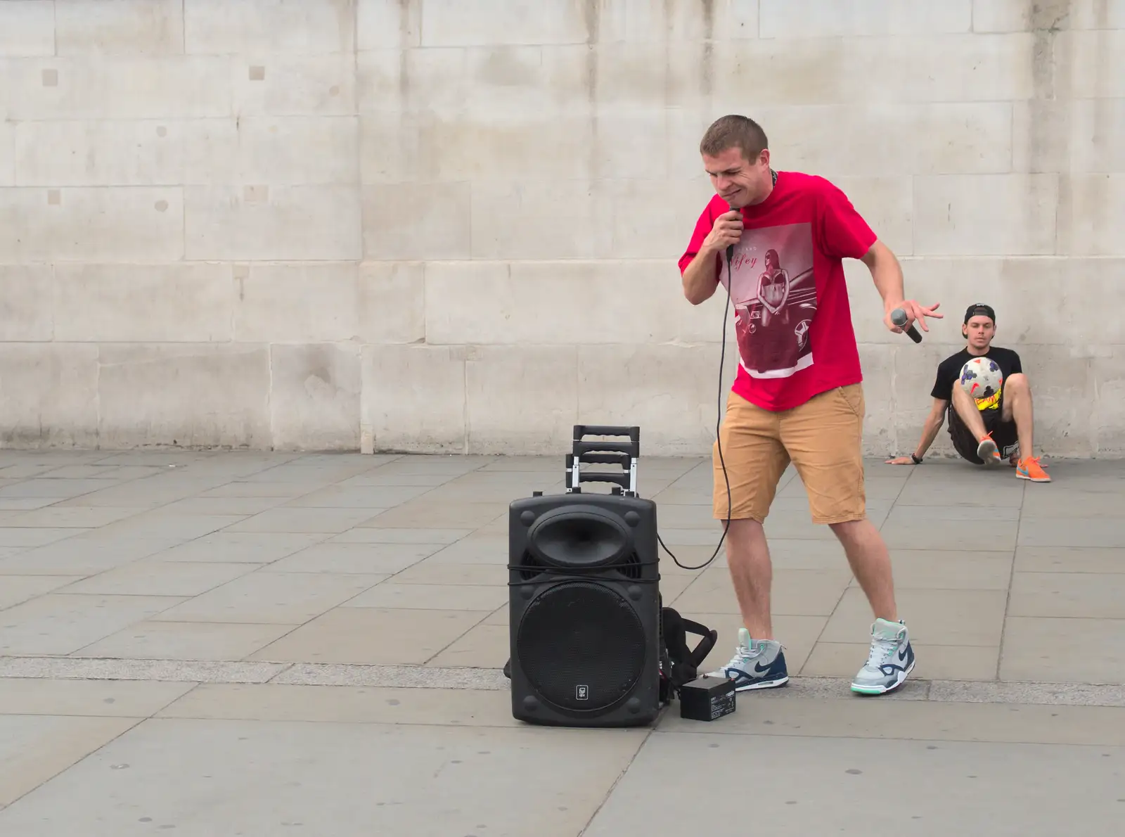 A cool Beat-Boxer does his thing, from SwiftKey Innovation Days, The Haymarket, London - 27th June 2014