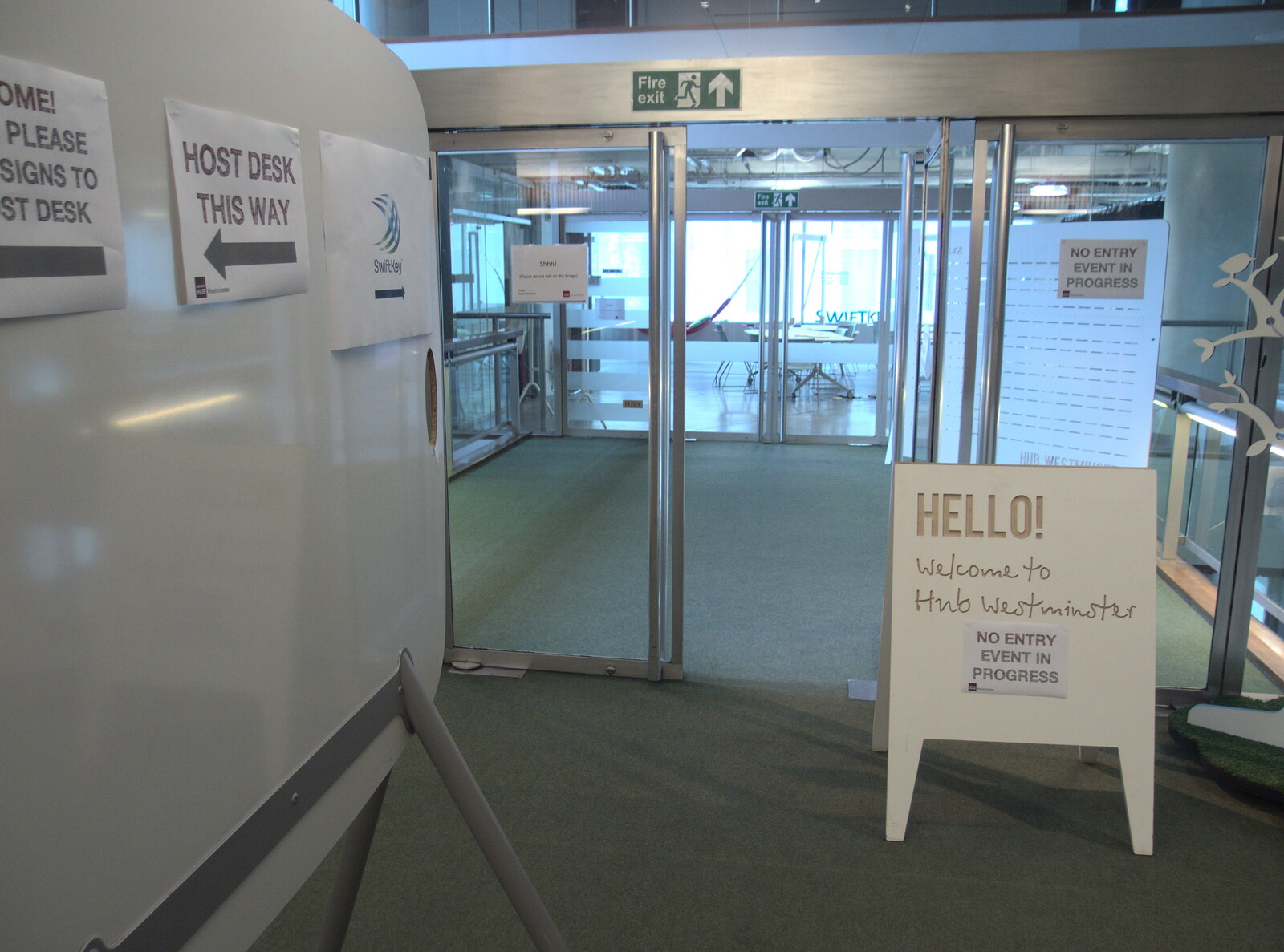 The door to SwiftKey's innovation from SwiftKey Innovation Days, The Haymarket, London - 27th June 2014