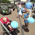 The boys have both got balloons, A Busy Day and a Church Fair, Diss, Norfolk - 28th June 2014