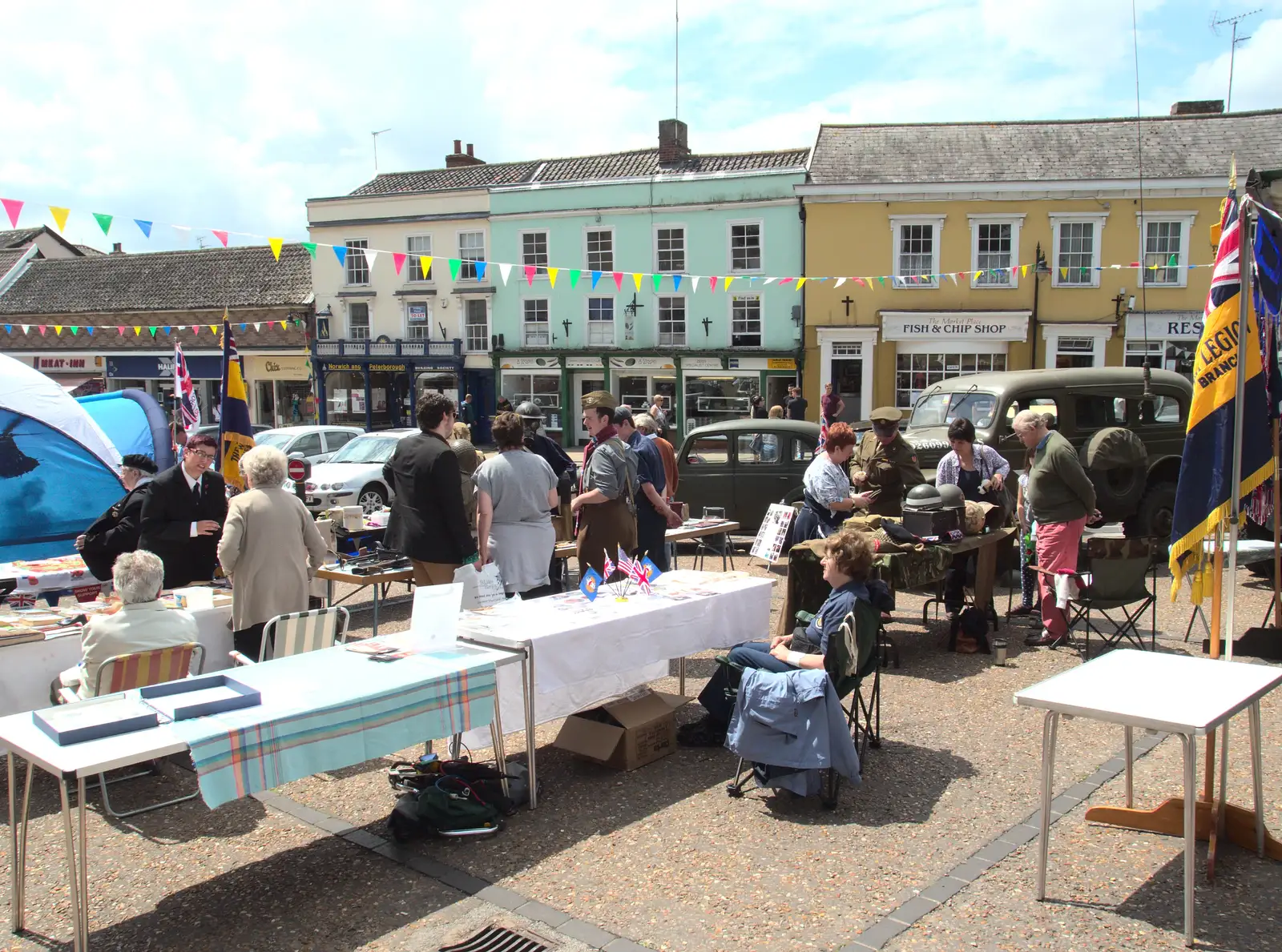 Diss Market Place, from A Busy Day and a Church Fair, Diss, Norfolk - 28th June 2014