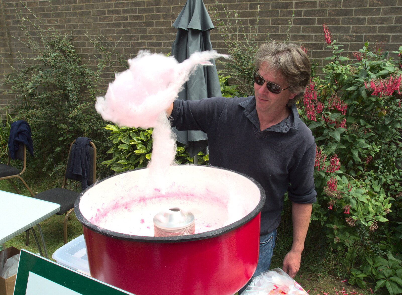 Candy Floss by the church hall from A Busy Day and a Church Fair, Diss, Norfolk - 28th June 2014