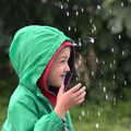 Fred's enjoying messing around in the rain, Thrandeston Pig, Little Green, Thrandeston, Suffolk - 29th June 2014
