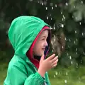 Fred's enjoying messing around in the rain, Thrandeston Pig, Little Green, Thrandeston, Suffolk - 29th June 2014