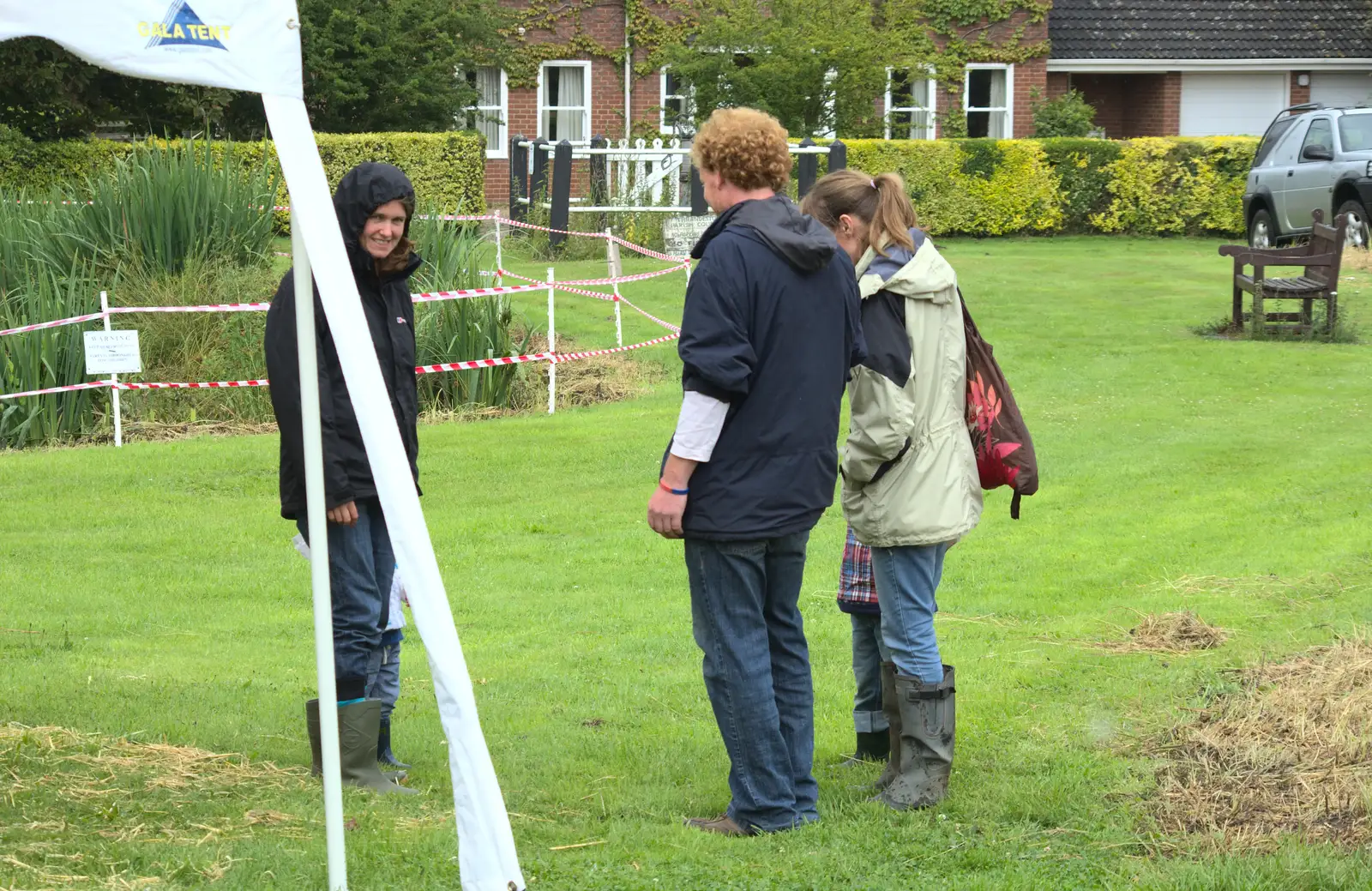 Wavy and Martina appear, from Thrandeston Pig, Little Green, Thrandeston, Suffolk - 29th June 2014