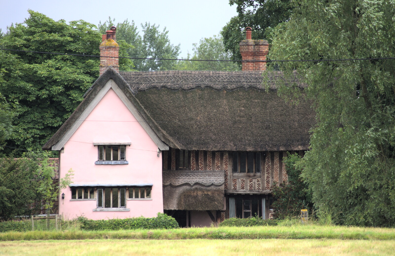 The old manor house across the green from Thrandeston Pig, Little Green, Thrandeston, Suffolk - 29th June 2014