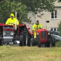 The first of the vintage tractors arrives, Thrandeston Pig, Little Green, Thrandeston, Suffolk - 29th June 2014