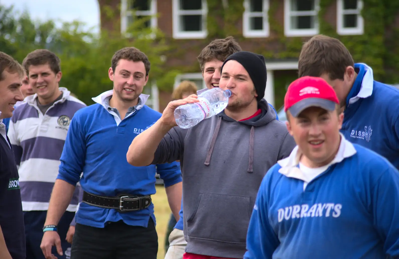 After the tug of war, from Thrandeston Pig, Little Green, Thrandeston, Suffolk - 29th June 2014