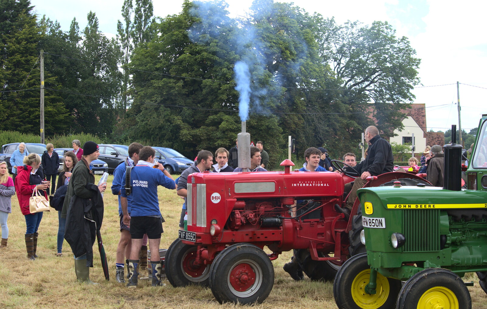 A McCormack International fires up from Thrandeston Pig, Little Green, Thrandeston, Suffolk - 29th June 2014