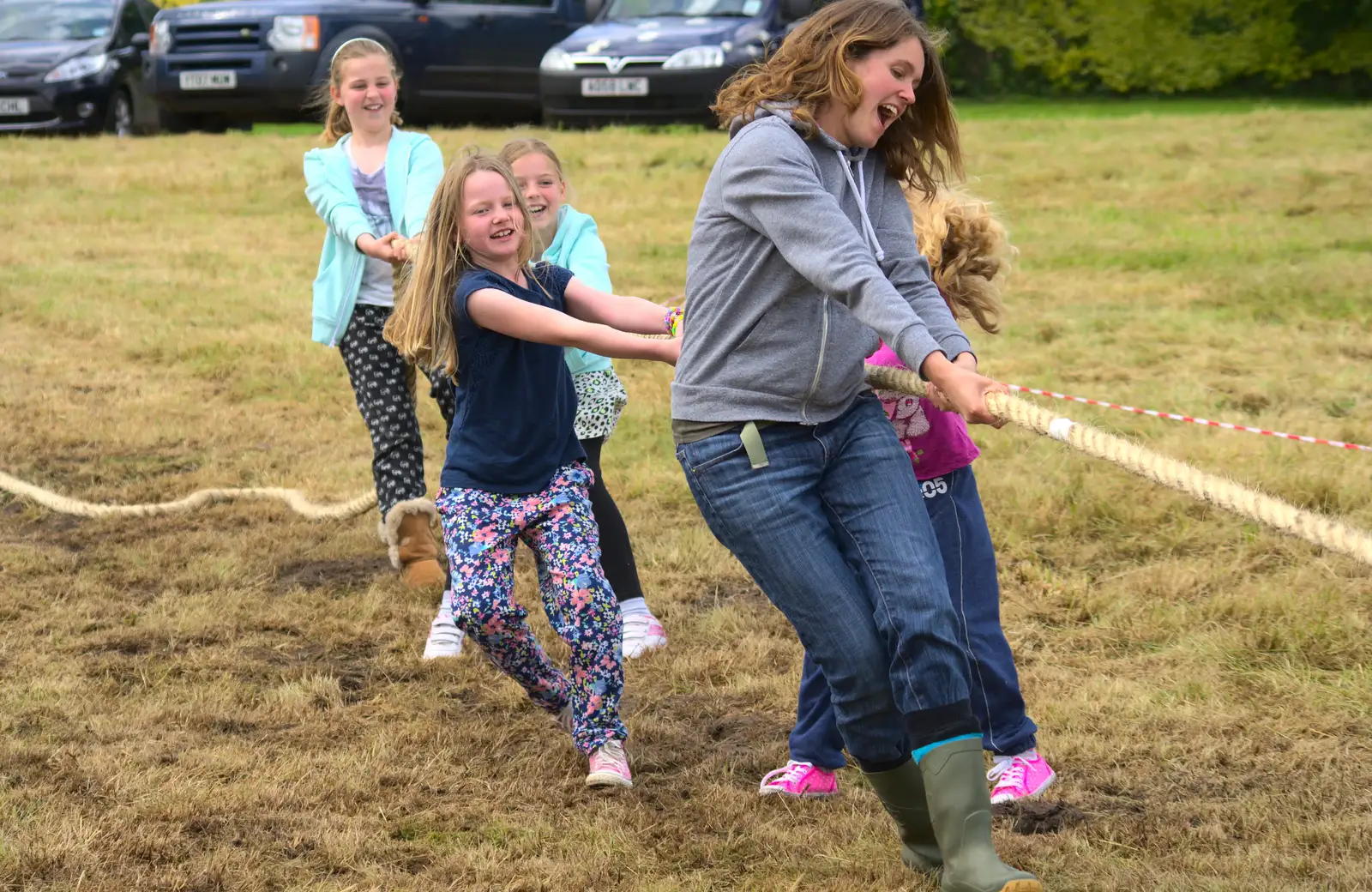 Isobel joins in, from Thrandeston Pig, Little Green, Thrandeston, Suffolk - 29th June 2014