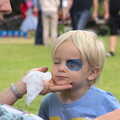 Harry gets the face paint treatment too, The Village Summer Fête, Brome, Suffolk - 5th July 2014